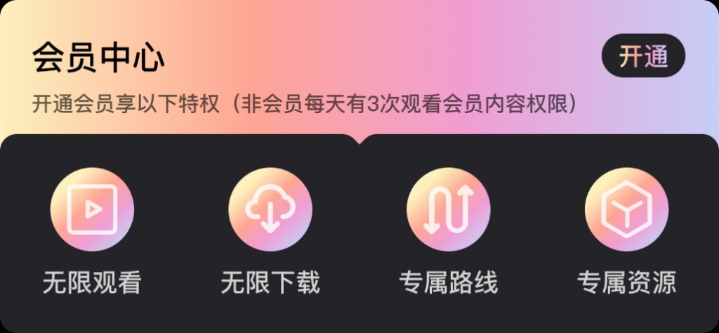 会员中心：开通会员享无限观看、无限下载、专属路线、专属资源
